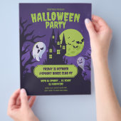 Prospectus 21,6 Cm X 24,94 Cm Fête costumée d'Halloween Invitation Fête d'Hallow (main)