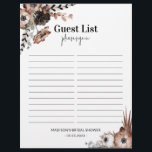 Prospectus 21,6 Cm X 24,94 Cm Feuille d'invité de la Fête des mariées Budget Dar<br><div class="desc">Vous cherchez une façon unique et magnifique de garder la trace de vos invités à votre douche nuptiale? Ne cherchez pas plus loin que ce panneau floral moody en feuille ! Vous pouvez le customiser avec votre nom, date et polices de votre choix. Cette feuille d’inscription au livre d’or est...</div>