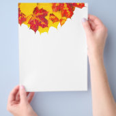 Prospectus 21,6 Cm X 24,94 Cm Feuilles d'automne motif (main)