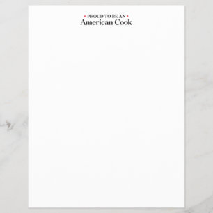 Prospectus 21,6 Cm X 24,94 Cm Fier d'être un cuisinier américain