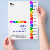 Prospectus 21,6 Cm X 24,94 Cm Fierté Arc-en-ciel - Flyer (main)