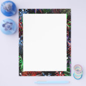 Prospectus 21,6 Cm X 24,94 Cm Fireworks sur Arrière - plan noir (Simple)