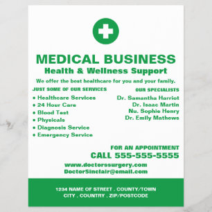 Prospectus 21,6 Cm X 24,94 Cm First Aid Symbol, General Practitioner, Nurse