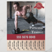Prospectus 21,6 Cm X 24,94 Cm Fitness Trainer Advertising (Devant)