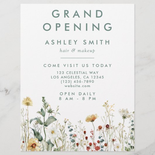 Prospectus 21,6 Cm X 24,94 Cm Fleur sauvage d'été (Devant)