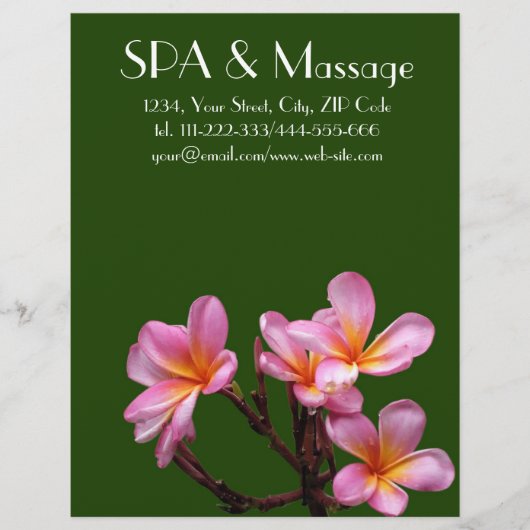 Prospectus 21,6 Cm X 24,94 Cm Fleur tropicale (Devant)