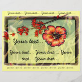 Prospectus 21,6 Cm X 24,94 Cm Fleurs rouges (Devant)