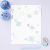 Prospectus 21,6 Cm X 24,94 Cm Flocons Pâles (Simple)