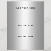 Prospectus 21,6 Cm X 24,94 Cm Flore Embossée élégante Argent Classé (Dos)