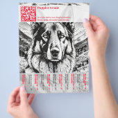 Prospectus 21,6 Cm X 24,94 Cm Flyer allemand Shepherd Chien (main)