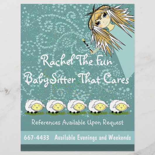 Prospectus 21,6 Cm X 24,94 Cm Flyer BabySitter (Devant)