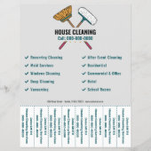 Prospectus 21,6 Cm X 24,94 Cm Flyer Bandes à Détacher Balais & Nettoyage Maison (Devant)