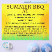 PROSPECTUS 21,6 CM X 24,94 CM FLYER BBQ ÉGLISE (Simple)