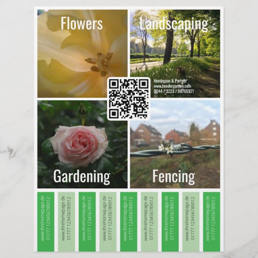 Prospectus 21,6 Cm X 24,94 Cm Flyer Code QR (Devant)
