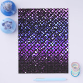 Prospectus 21,6 Cm X 24,94 Cm Flyer Cristal Violet Strass Bling (Simple)