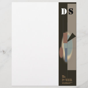 Prospectus 21,6 Cm X 24,94 Cm Flyer d'art abstrait