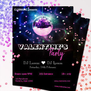 Prospectus 21,6 Cm X 24,94 Cm Flyer de fête moderne de la Saint-Valentin avec bo
