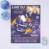 Prospectus 21,6 Cm X 24,94 Cm Flyer DJ violet (Simple)