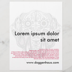 Prospectus 21,6 Cm X 24,94 Cm Flyer Doggen / Wurfblatt