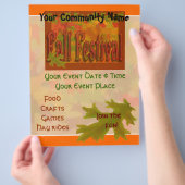 Prospectus 21,6 Cm X 24,94 Cm Flyer du festival d'automne (main)