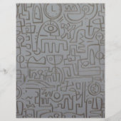 Prospectus 21,6 Cm X 24,94 Cm Flyer Graffiti Abstrait (Dos)