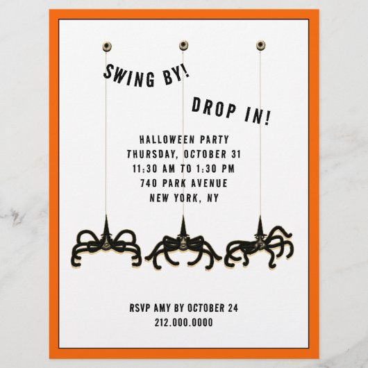 Prospectus 21,6 Cm X 24,94 Cm Flyer Halloween Open House (Devant)