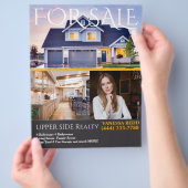 Prospectus 21,6 Cm X 24,94 Cm Flyer immobilier professionnel à vendre (main)