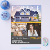 Prospectus 21,6 Cm X 24,94 Cm Flyer immobilier professionnel à vendre (Simple)