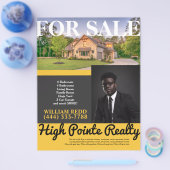 Prospectus 21,6 Cm X 24,94 Cm Flyer immobilier professionnel à vendre (Simple)