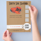 Prospectus 21,6 Cm X 24,94 Cm Flyer Modèle Seafood Restaurant (main)