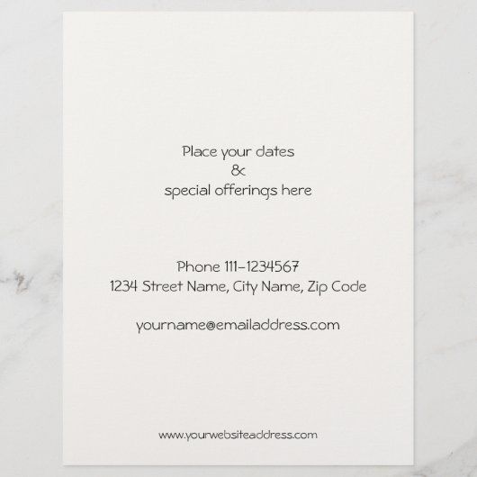 Prospectus 21,6 Cm X 24,94 Cm Flyer noir Lotus (Dos)