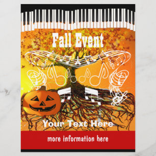 Prospectus 21,6 Cm X 24,94 Cm Flyer pour l'événement de la fête d'Halloween ou l
