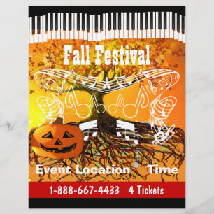 Prospectus 21,6 Cm X 24,94 Cm Flyer pour l'événement de la fête d'Halloween ou l