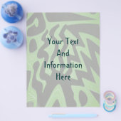 Prospectus 21,6 Cm X 24,94 Cm Flyer vert funky (Simple)