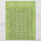 Prospectus 21,6 Cm X 24,94 Cm Flyer vert rayé 2 (Devant)