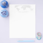 Prospectus 21,6 Cm X 24,94 Cm Flyer World Map (Simple)