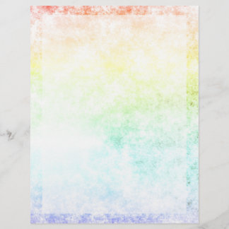 Prospectus 21,6 Cm X 24,94 Cm Fond de nuage arc-en-ciel Personnaliser ou rester