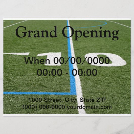 Prospectus 21,6 Cm X 24,94 Cm Football Field Ten (Devant)