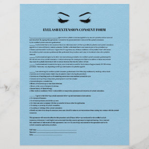 Prospectus 21,6 Cm X 24,94 Cm FORMULAIRE DE CONSENTEMENT D'EXTENSION EN Cuir BLE