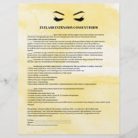 FORMULAIRE DE CONSENTEMENT D'EXTENSION JAUNE Glamo
