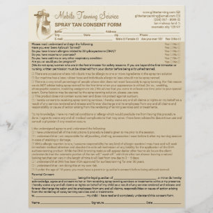 Prospectus 21,6 Cm X 24,94 Cm Formulaire de Décharge de Responsabilité pour Auto