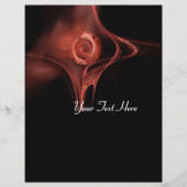 Prospectus 21,6 Cm X 24,94 Cm FRACTAL ROSE 3 molle rouge antique (Dos)