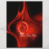Prospectus 21,6 Cm X 24,94 Cm FRACTAL ROSE rouge vif noir (Dos)