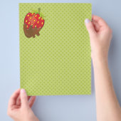 Prospectus 21,6 Cm X 24,94 Cm Fraise trempée dans le chocolat (main)