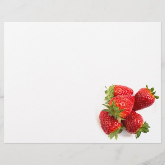 Prospectus 21,6 Cm X 24,94 Cm Fraises (Devant)