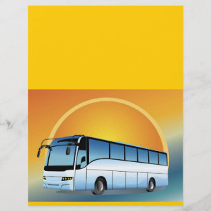 Prospectus 21,6 Cm X 24,94 Cm FreeVector-Bus Voyage en transport