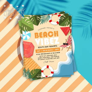 Prospectus 21,6 Cm X 24,94 Cm Fun Summer Beach Vibez Club Party Event