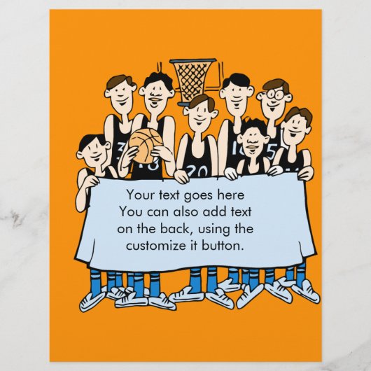 Prospectus 21,6 Cm X 24,94 Cm Funny Basketball (Devant)