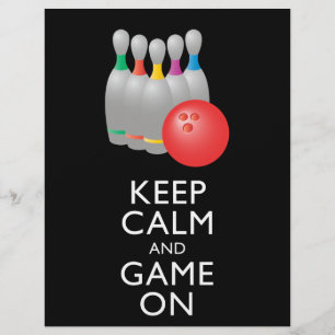 Prospectus 21,6 Cm X 24,94 Cm GARDEZ LE CALME ET LE JEU SUR - Bowling