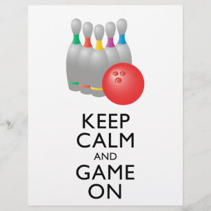 Prospectus 21,6 Cm X 24,94 Cm GARDEZ LE CALME ET LE JEU SUR - Bowling